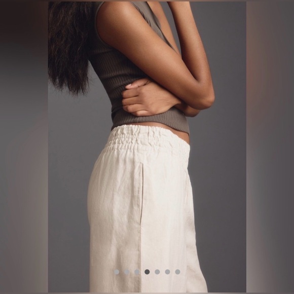Anthropologie The Somerset  Pull On Linen Pants Size L - Picture 4 of 16